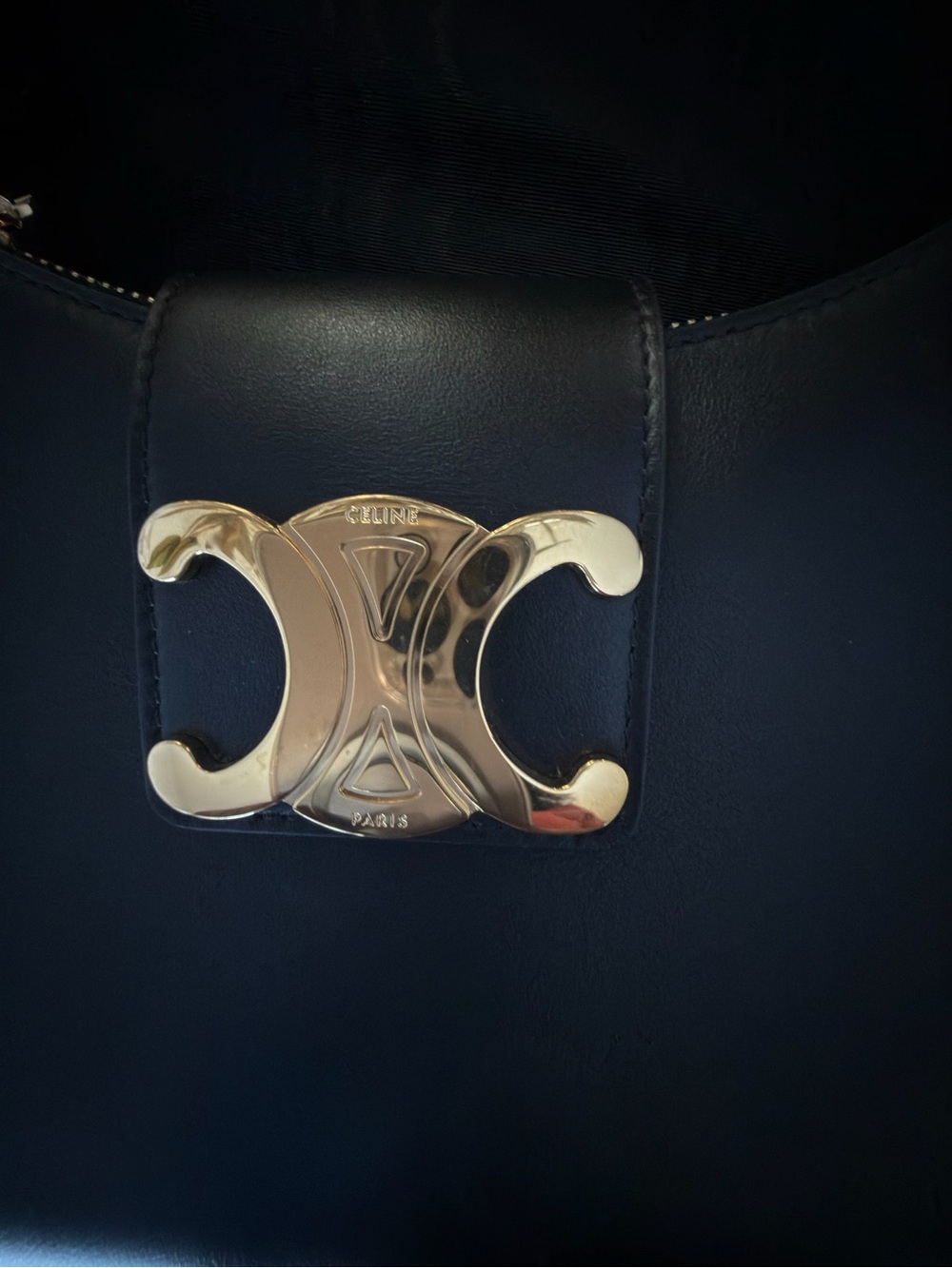 Celine Smooth Calfskin Medium Strap Ava Triomphe Shoulder Bag Shoulder - Picture 5 of 7